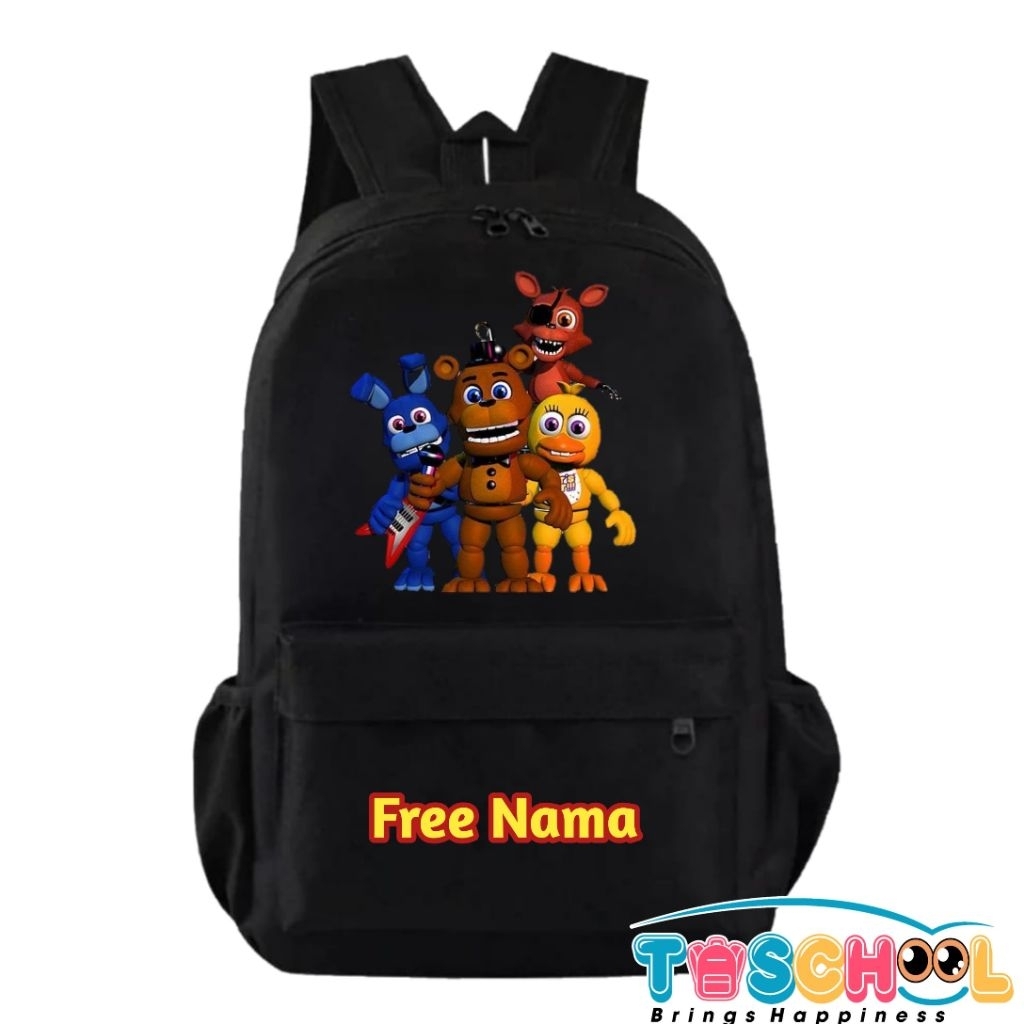 FNAF FIVE NIGHTS AT FREDDYS CHARACTER BACKPACK ฟรีชื่อ