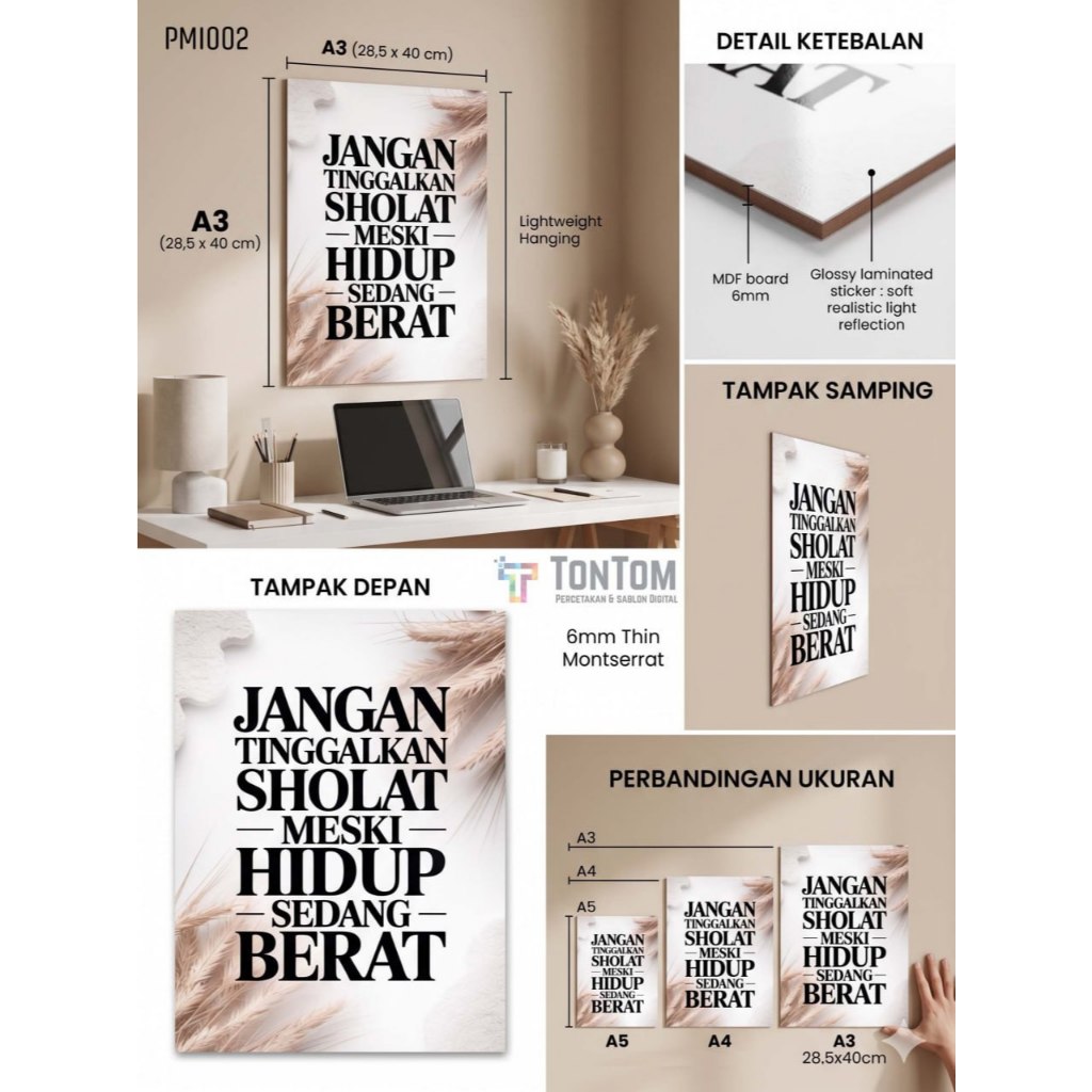 โปสเตอร์สร้างแรงบันดาลใจ Wise Words A3 28.5x40 | Minimalist Wall Decorative Wall Decor Aesthetic Wis