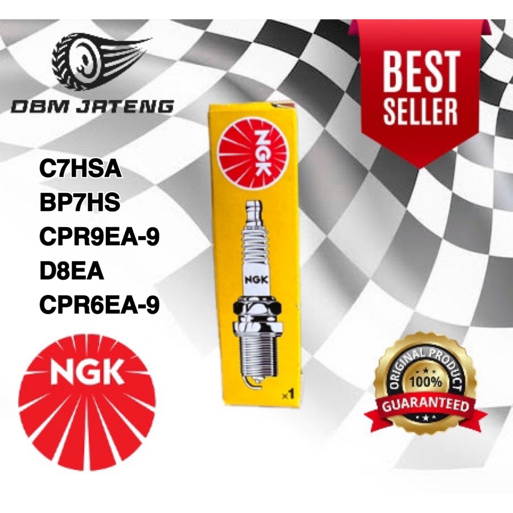 ของแท้ 100% & ใหม่ NGK ยี่ห้อ MOTORCYCLE SPARK PLUG C7HSA BP7HS CPR9EA-9 D8EA CPR6EA-9 GRAND HONDA F