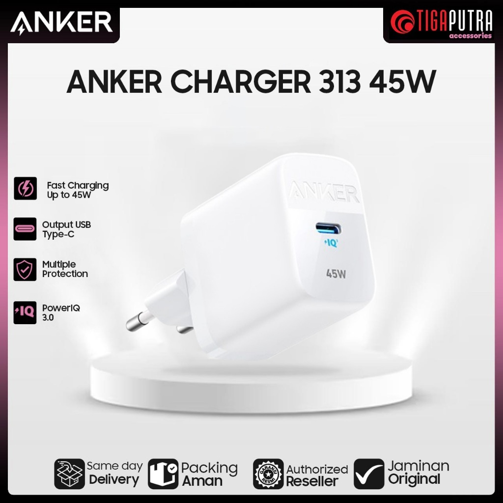 ANKER CHARGER 313 45W สีขาว - A2643