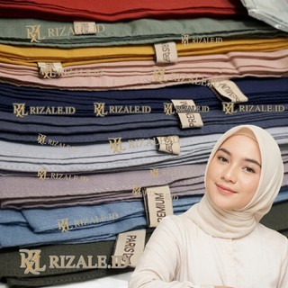 Hijab Segiempat Paris Premium AL MAHIRA Original Voal Premium 110x110 cm Anti Letoy Jahit Tepi Mudah Di Bentuk