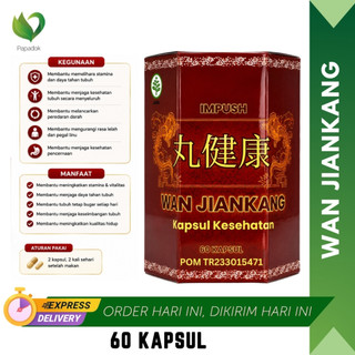 Wan Jiankang Obat Herbal Telinga Berdengung Tuli Ampuh Berkualitas Original 60 kapsul