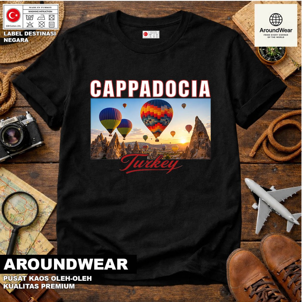 เสื้อยืดโดย TURKISH TURKIYE IZMIR USING แขวนแท็กผ้าฝ้ายพรีเมี่ยม 30S SOUVENIR ของขวัญพรีเมี่ยม