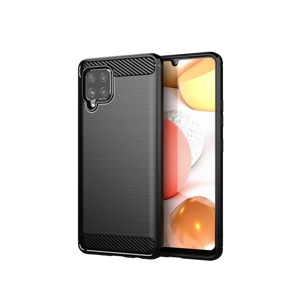 เคส Samsung Galaxy A42 Fiber Softcase Carbon Premium - (สีดํา)