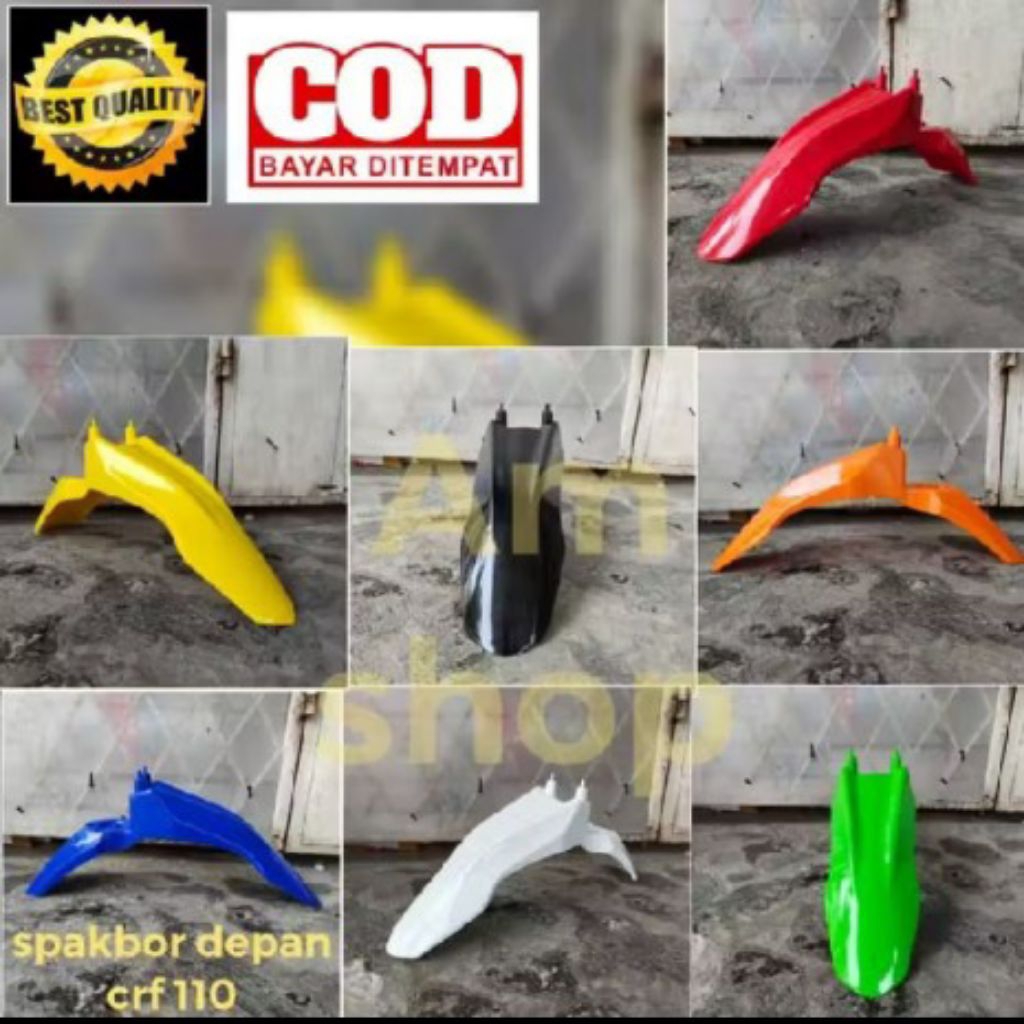 ด้านหน้า FENDER CRF 110 FRONT FENDER CRF110 FRONT FENDER CRF 110 FRONT WING CRF 110 TRAIL SUPERMOTO