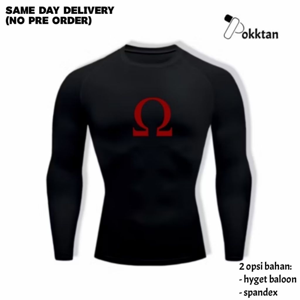 เสื้อรัดกล้ามเนื้อ แขนยาว God of War Kratos Sports T-Shirt / เสื้อยืดกีฬารัดรูปแขนยาว God of War Kra