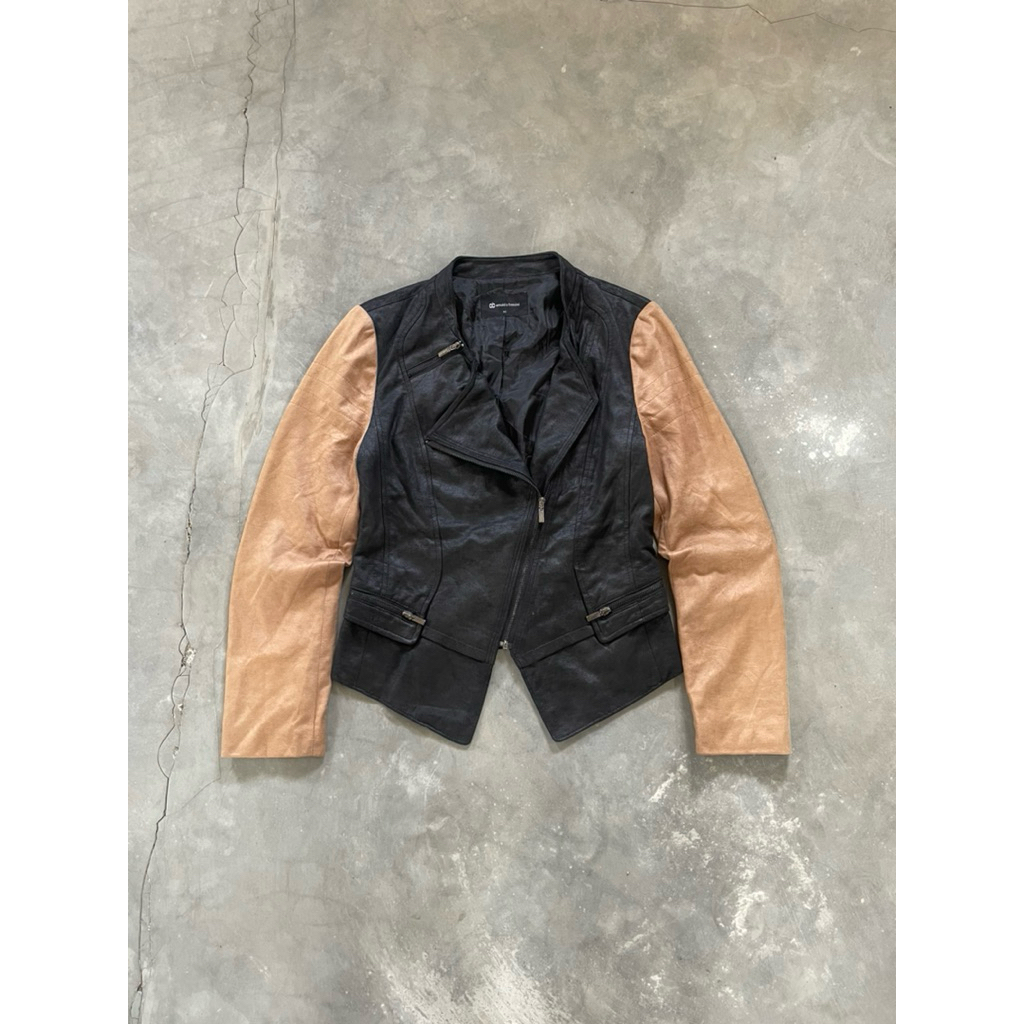 Y2k Grunge Emo Goth Arnaldo Bassini Ramones Leather Jacket