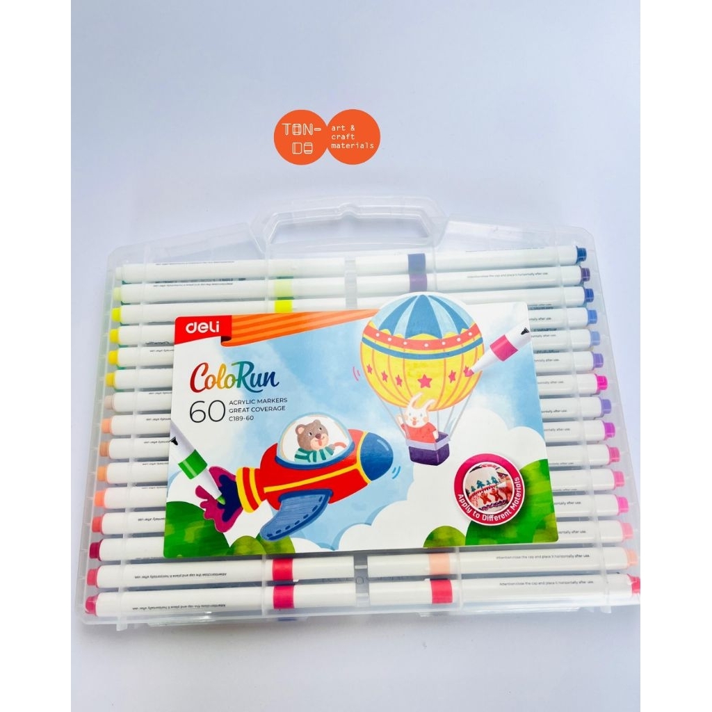 DELI ACRYLIC MARKER / ACRYLIC MARKER 60 COLORS C189-60
