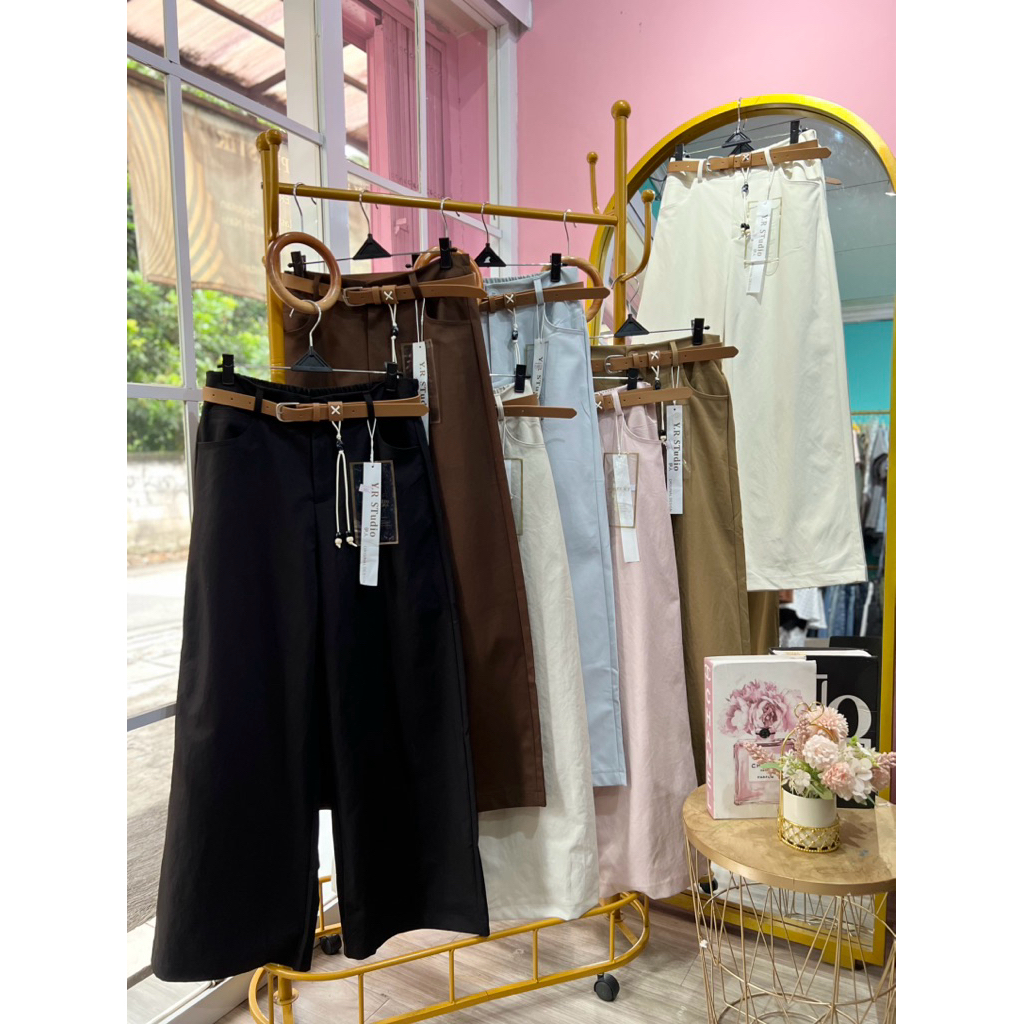 YR Studio Denim Culottes Fit XL รวมเข็มขัด