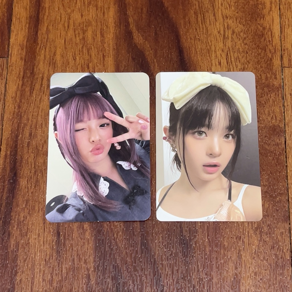 Hanni Newjeans njz photocard ริบบิ้น kuromi yizhiyu pc pub อัลบั้ม benefit new jeans photo card minj