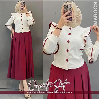 ORPITA SET / ONE SET KOREAN LOOK / SETELAN WANITA BBK DUYUNG / SET ROK WANITA / SETELAN KNIT PREMIUM