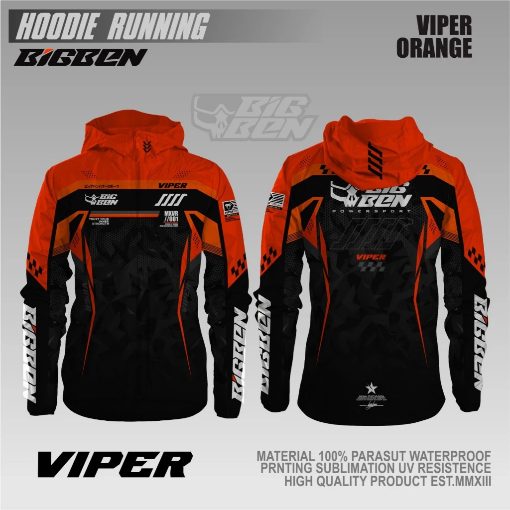 POWER SPORT RUNNING RACING JACKET WINDBREAKER JACKET FULL PRINTING