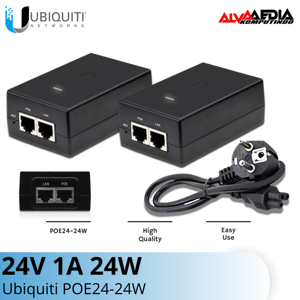 UBIQUITI ADAPTER POE 24V 1A 24W POE24-24W