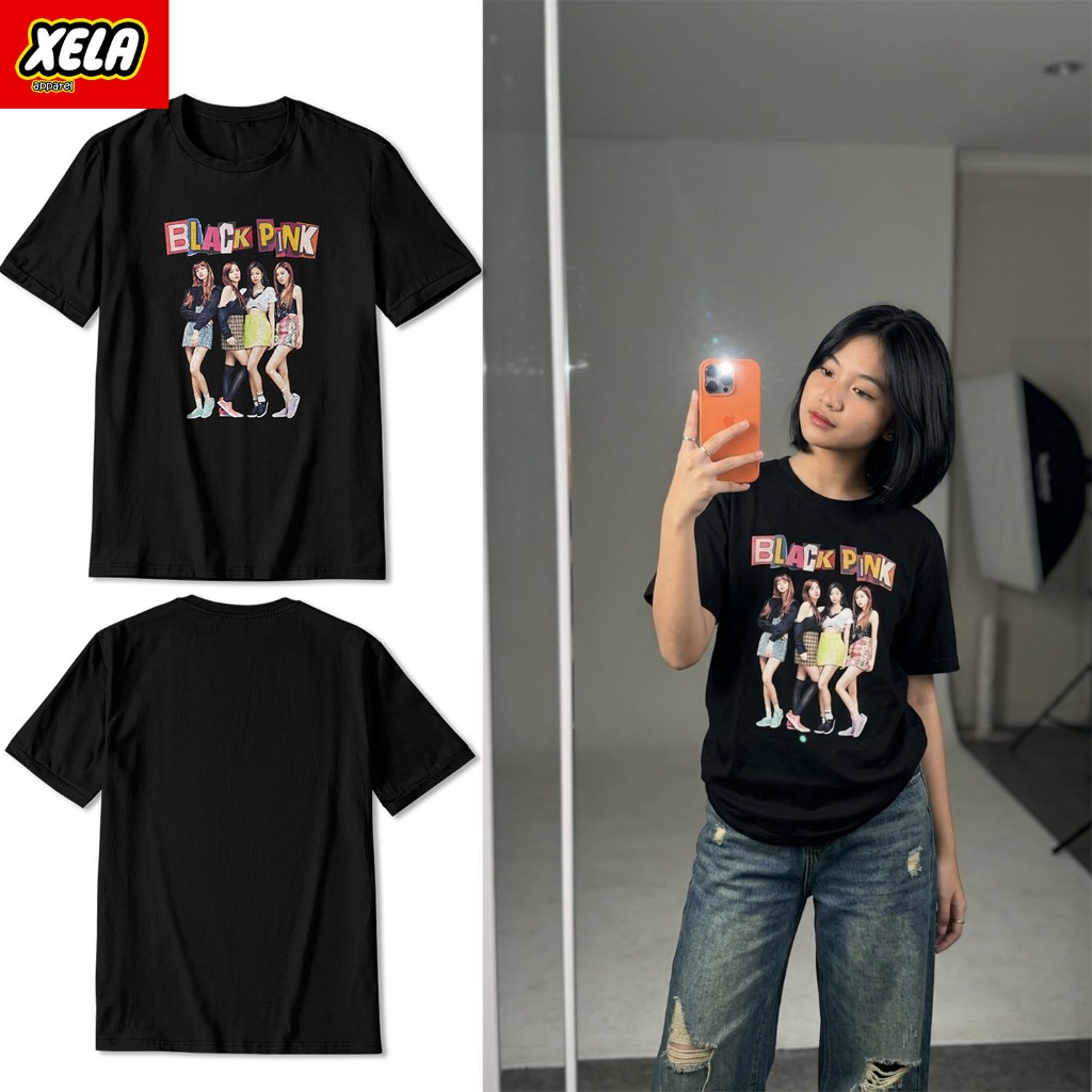 Xela Apparel - เสื้อยืดสําหรับวัยรุ่น 10-16 ปี Blackpink Kpop เสื้อผ้า X1