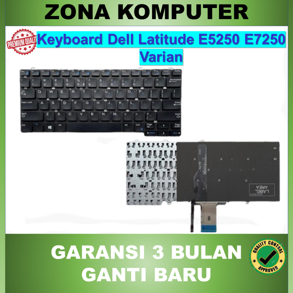 Dell Latitude E5250 5250 E5270 E7250 7250 E7270 E3340 11-3150 11-3160 แป้นพิมพ์แล็ปท็อปสีดํา