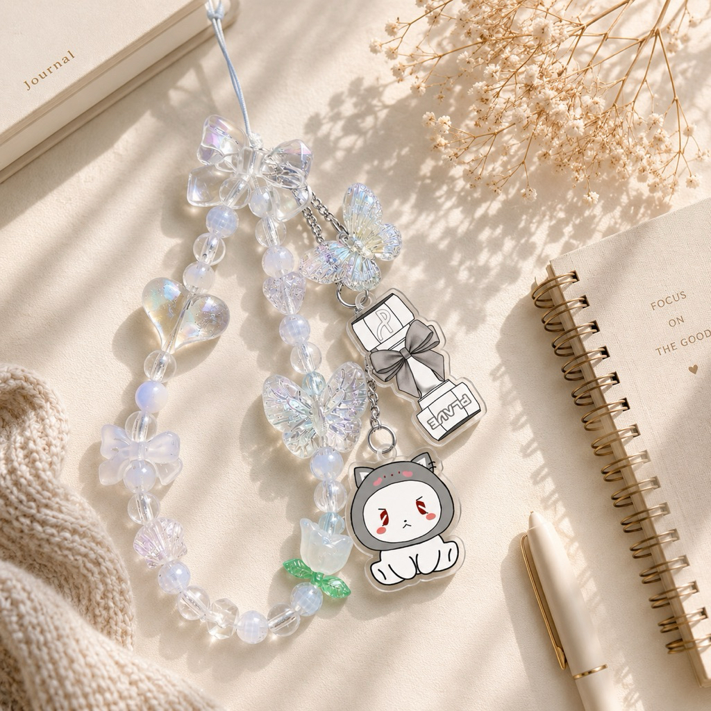 ลูกปัด phonestrap hp lightstick plave strap ลูกปัด