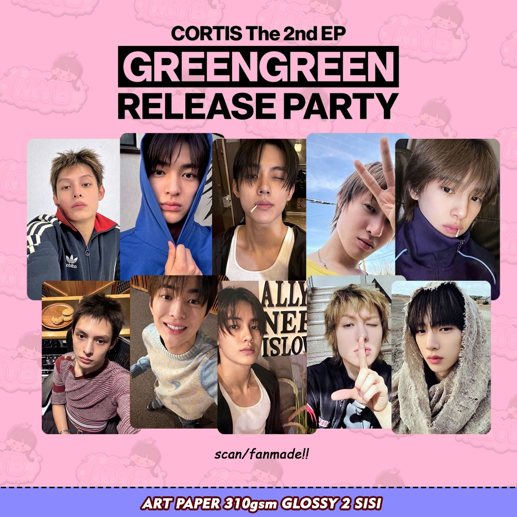 โฟโต้การ์ด GreenGreen Cortic 2026 | Fanmade Scan/Replika | กระดาษอาร์ต 310แกรม | เคลือบมัน | 55,000มม | GG2