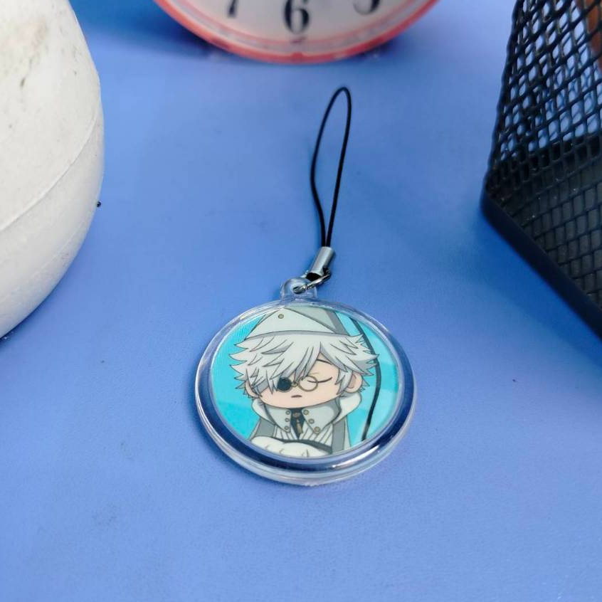 HP GANTUNGAN Anime Witch Hat Atelier Phone Strap - Cute Qifrey Acrylic ขนาด 32mm - Tongari Boushi no