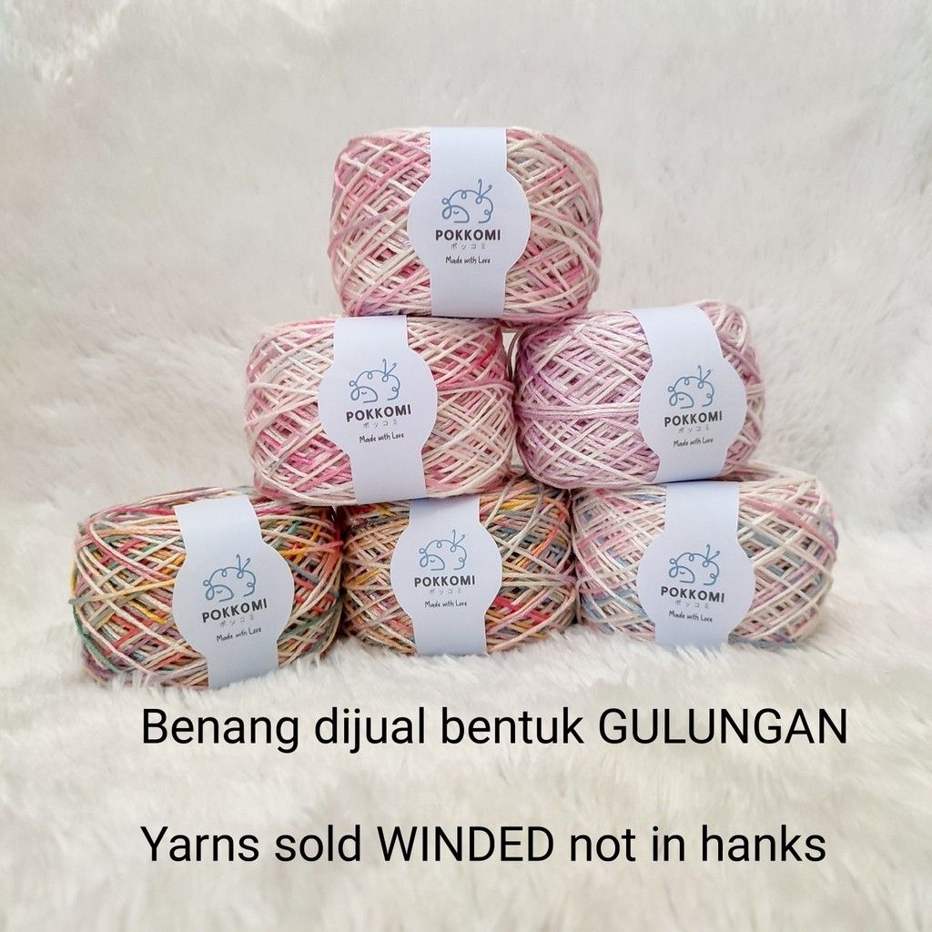 POKKOMI ไหมพรมย้อมมือ Tencel Lace Ply รูปที่ 3