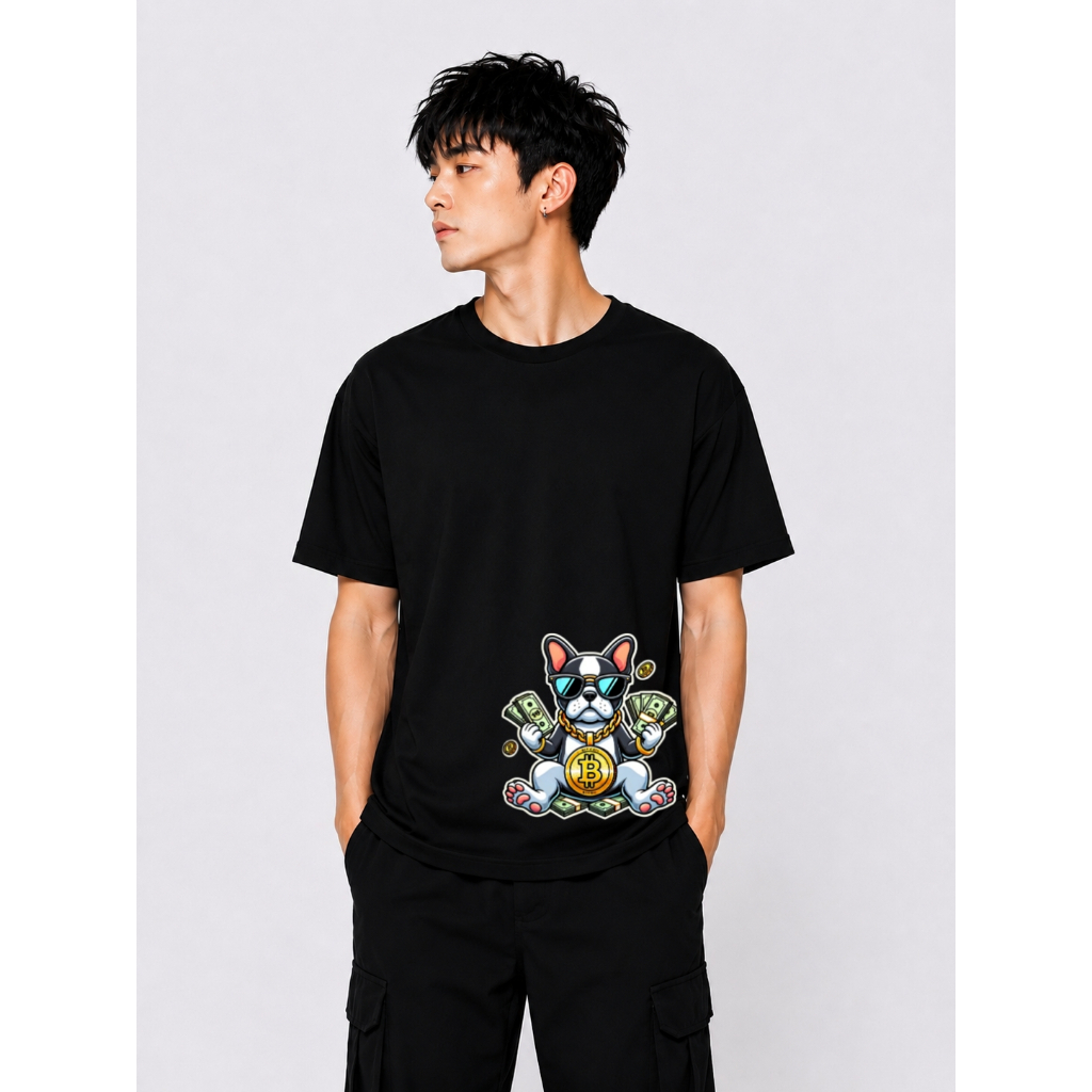 HODL - เสื้อยืด Crypto Bitcoin - เสื้อ Crypto - HODL Rich Pug