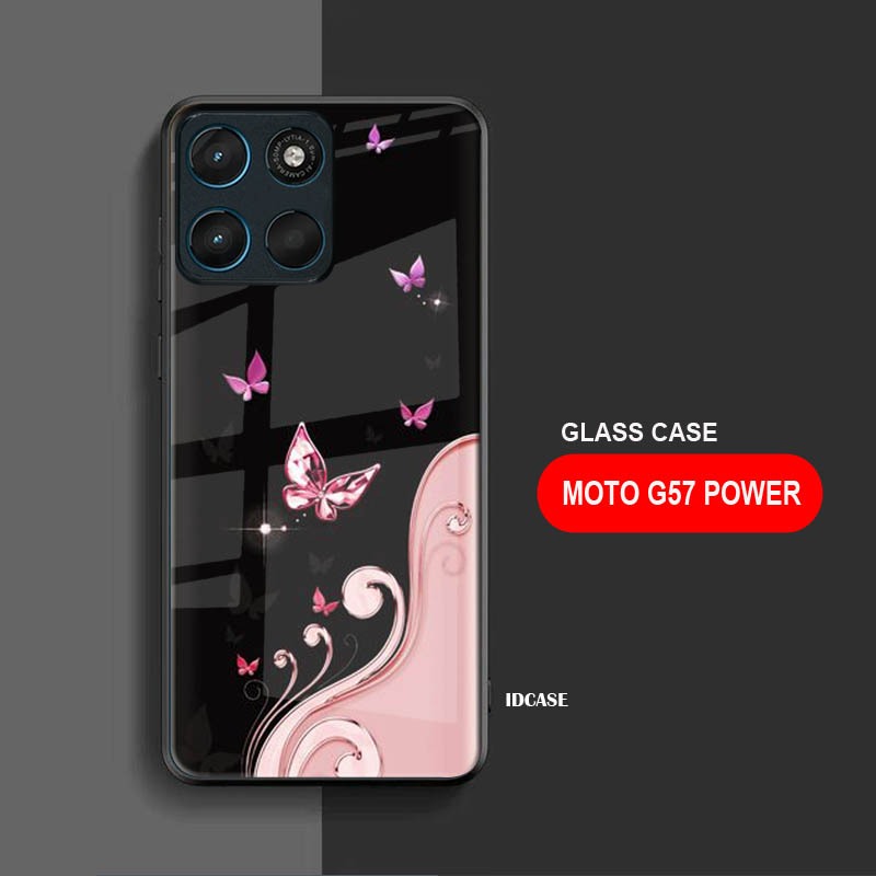 HP Softcase Glass Glitter Glass สําหรับ MOTO G57 POWER - Moto G57 Power Phone Case - K85