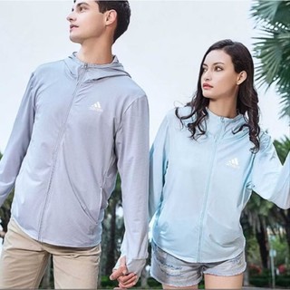 Jaket olahraga anti UV Wanita Dan Pria Lengan Panjang Hoodei UV Protection (UPF50+) Jaket Mesh keren unisex