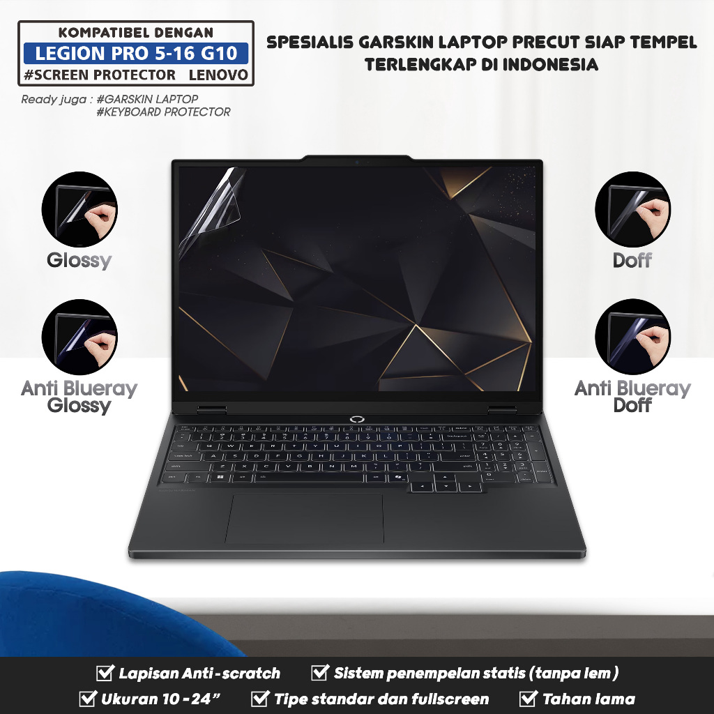 LAYAR ป้องกันหน้าจอ Guard ใช้งานร่วมกับ Lenovo Legion Pro 5 5i-16 16ADR10 16AFR10 Gen 10 Glossy Doff