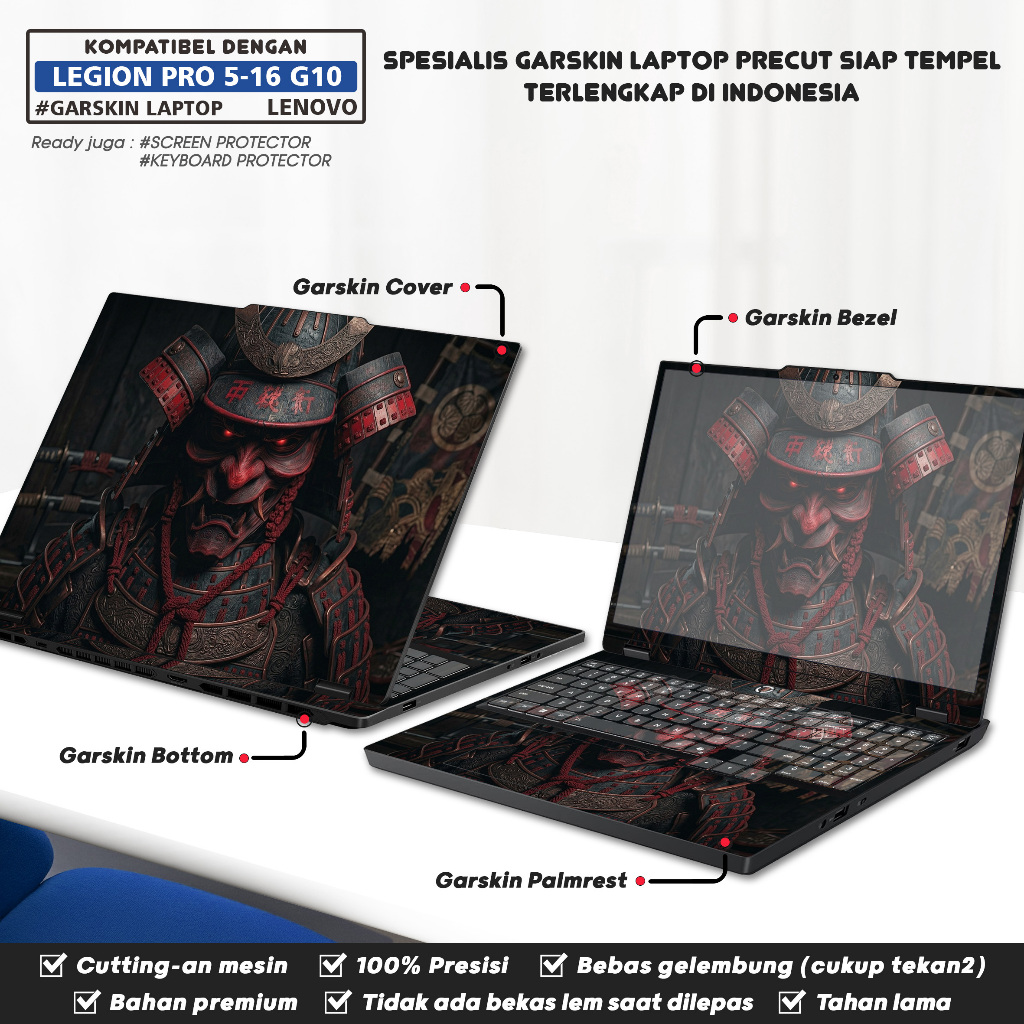 Precut Garskin สติกเกอร์แล็ปท็อปผิว Perfect Fit ใช้งานร่วมกับ Lenovo Legion Pro 5 5i-16 16ADR10 16AF