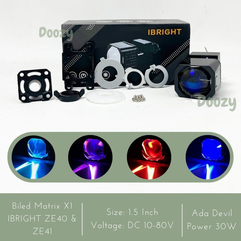 CAHAYA IBRIGHT ZE40 ZE41 Bild Matrix X1 1.5 นิ้ว Plus Devil พัดลมระบายความร้อนทุกสภาพอากาศแสงแบน