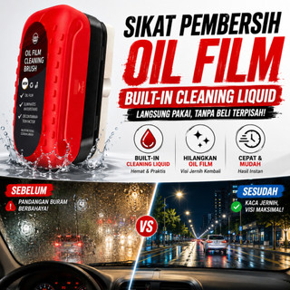 Car Glass Oil Film Cleaning Remover Brush Cairan Pembersih Kaca Spion Jamur Mobil Powerful Windshield Oil Film Stain Removal