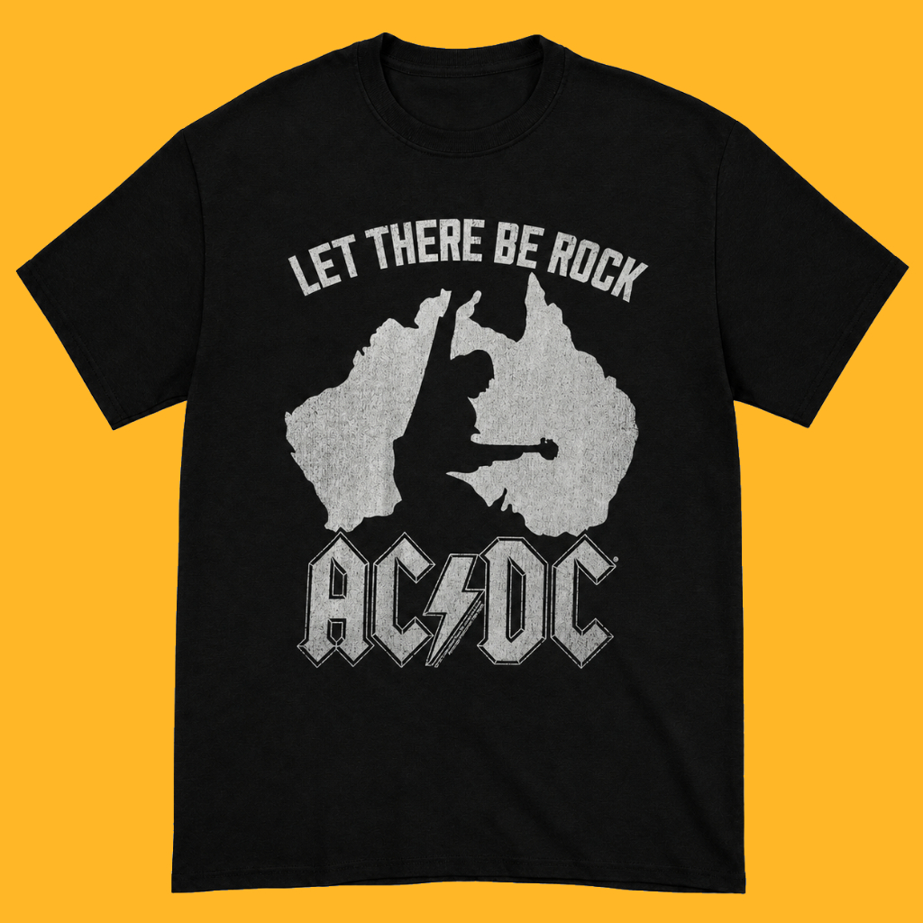 AC/DC Australia Childrens Vintage Retro Band T-Shirt - Regular & Boxy เสื้อยืด Unisex Merchanded Ban