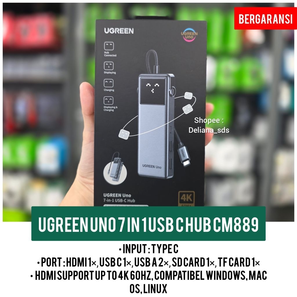 Ugreen Uno 7in1 USB Hub CM889 อย่างเป็นทางการรับประกัน 1 ปี Usb Hub Type C Ugreen 7in1 Usb Hub Ugree