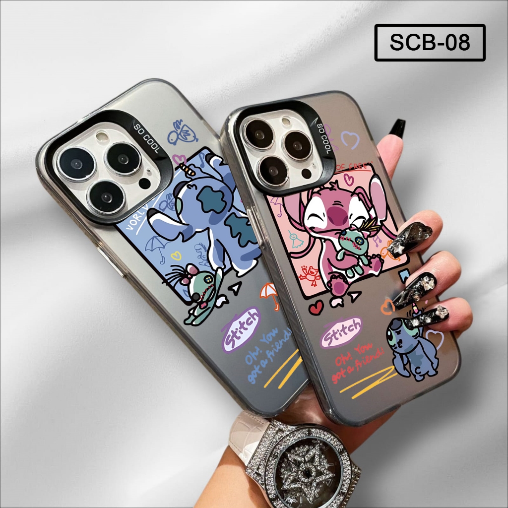 เคส Samsung A27 5G เคสคู่รัก Stitch เคสภาพการ์ตูน SCB08