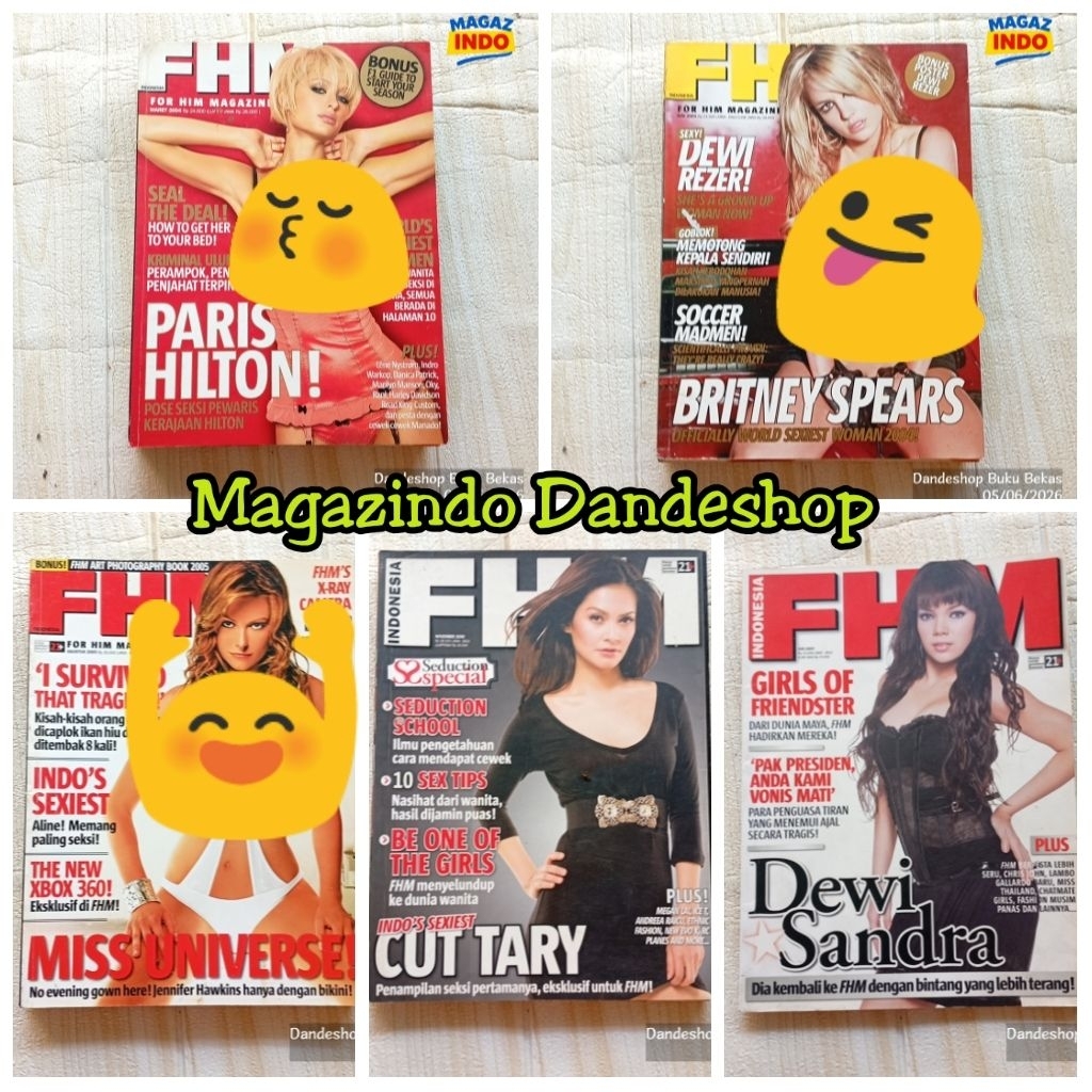 นิตยสาร FHM อินโดนีเซีย - For Him Magazine Used Preloved