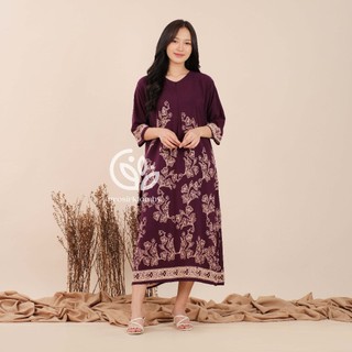 Daster Lafira Homedress Batik Rayon Premium Busui Lengan 7/8 Tebal Adem Nyaman