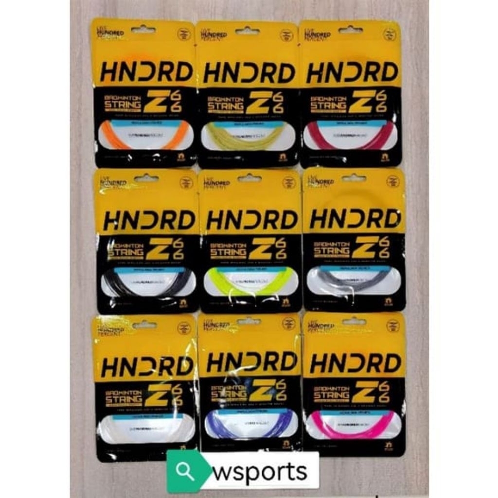 ร้อย HNDRD Z66 Z 66 สายแบดมินตันดั้งเดิม