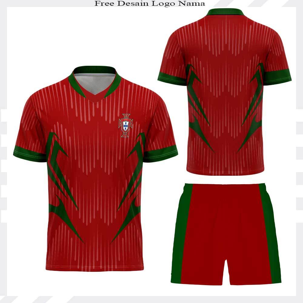 FOOTBALL JERSEY SPORTS SET - LATEST PORTUGAL SUPPORTER JERSEY FULLPRINTING