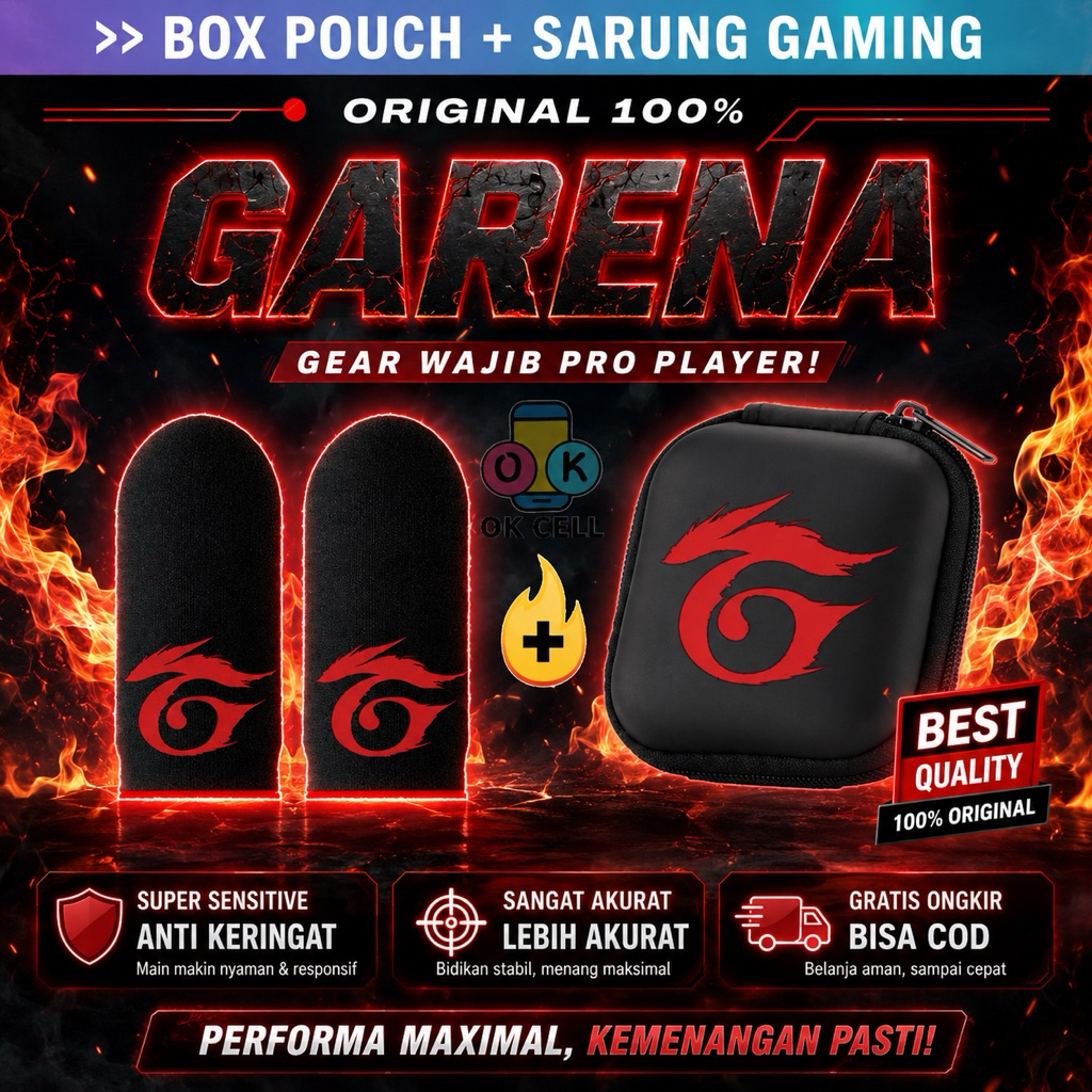 ฝาครอบนิ้วหัวแม่มือและกระเป๋าสตางค์ garena