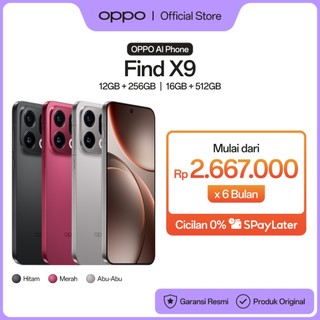 [NEW] OPPO Find X9 12GB+256GB & 16GB+512GB [Hasselblad Telephoto 120x Super Zoom, Baterai Ultra Besar 7025mAh 80W, Dimensity 9500]