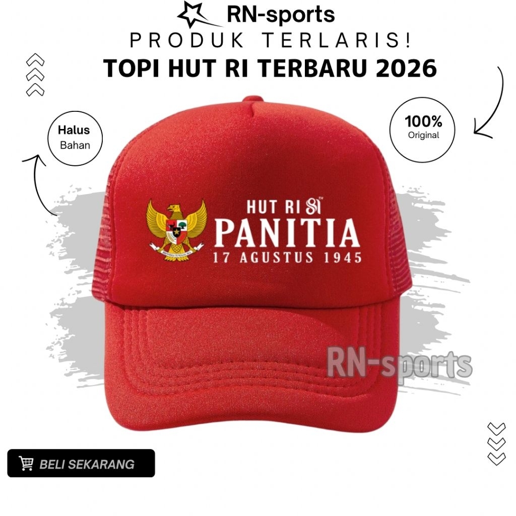 GARUDA TRUCKER HAT สําหรับ THE REPUBLIC OF INDONESIA 77TH AUGUST 17, 1945//LATEST MODERN HAT NET