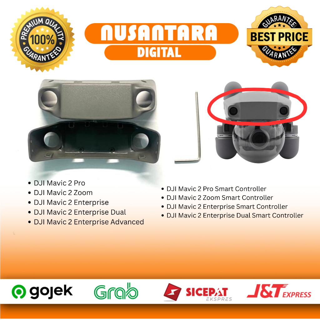 ฝาครอบด้านหน้าเดิม Mavic 2 Pro Mavic 2 Zoom Case Front Body Casing