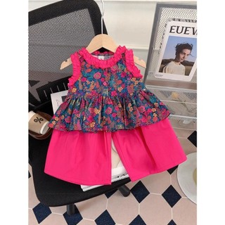 [Babydoraa] ST-139 Setelan Bunga bunga Anak Perempuan Fashion usia 1-9tahun