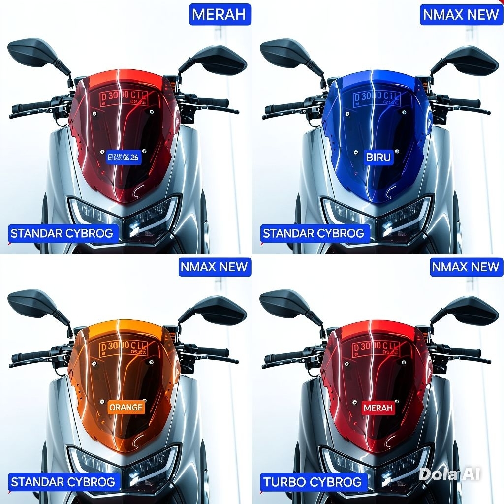 WINDSHIELD NMAX NEW VISOR NMAX NEW STANDARD TYPE CYBROG TARING
