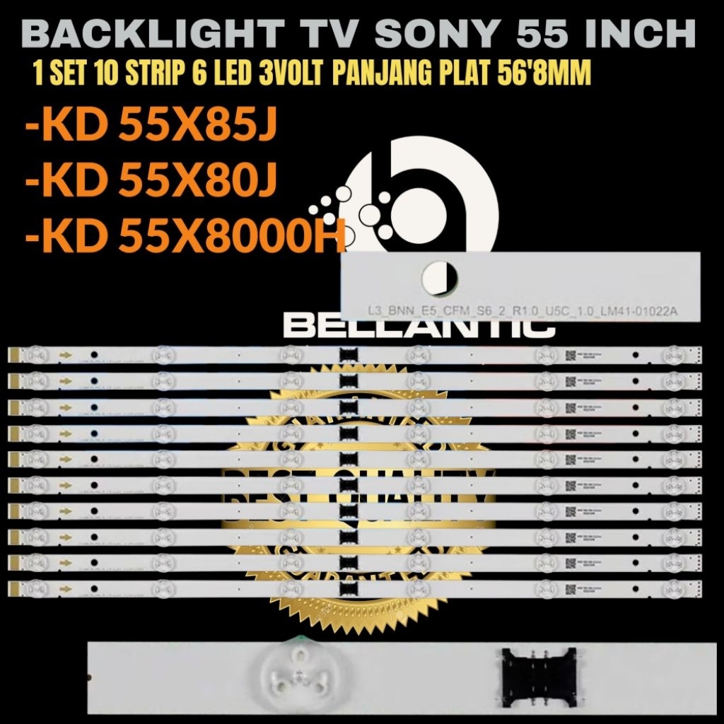 SONY 55 INCH LED TV BACKLIGHT KD-55X8000H- KD-55X80J- KD-55X85J SONY 55 INCH TV BACKLIGHT