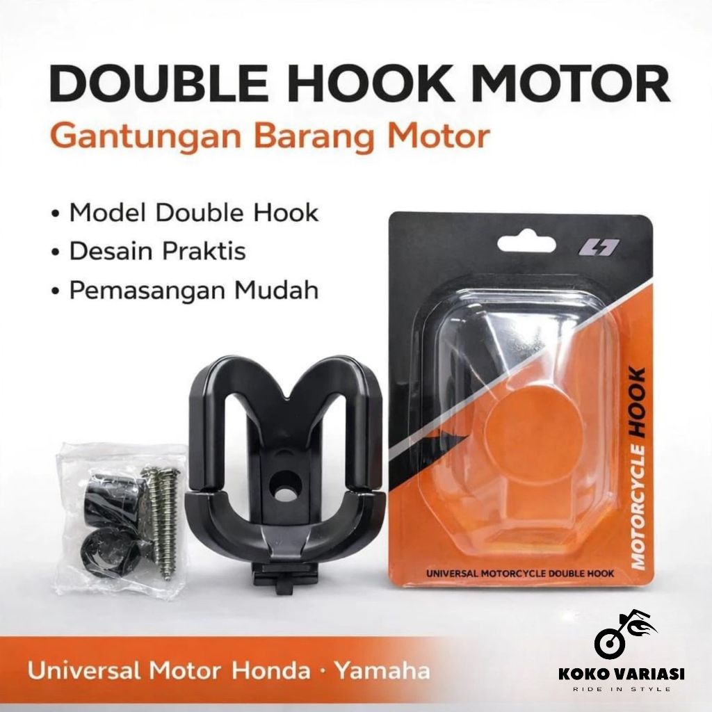 GANTUNGAN รถจักรยานยนต์สินค้า Hook 2 สาขา Hook Original OTRICA Universal Beat Vario NMAX Aerox MIO ร