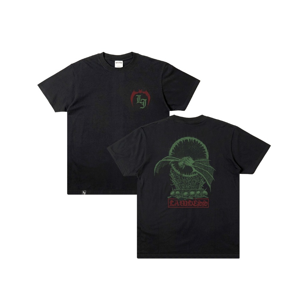 Lawless - เสื้อยืด Abyssal Reign - สีดํา