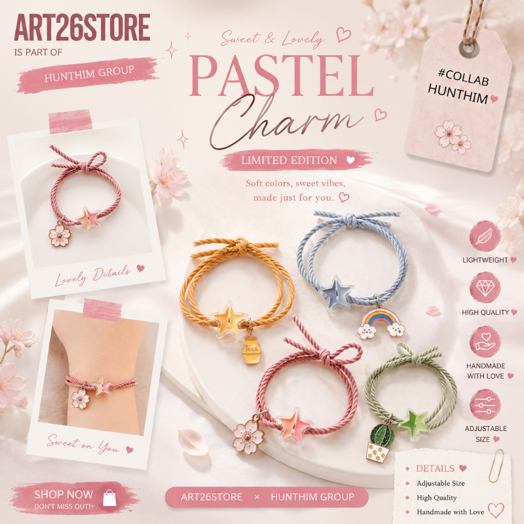 BRACELET / COUPLE HAIR TIE MAGNET COUPLE BRACELET สําหรับเพื่อนผู้หญิง