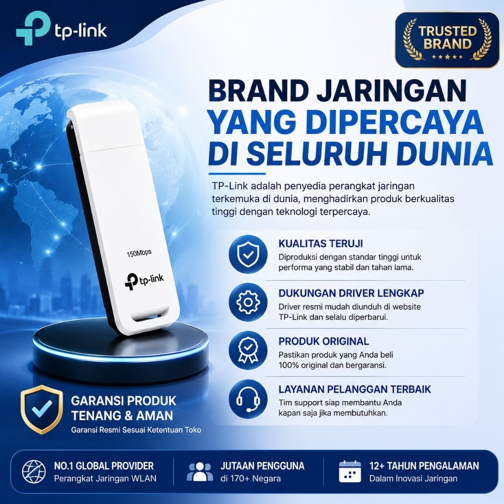 อะแดปเตอร์ USB WiFi TP-Link TL-WN727N 150Mbps