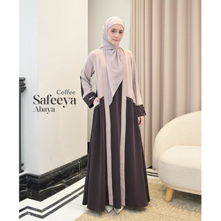 Azzha Indonesia - Safeeya Abaya Wanita Muslimah Nyaman Lembut dan Mewah Dengan Bahan Hania Anti UV Premium