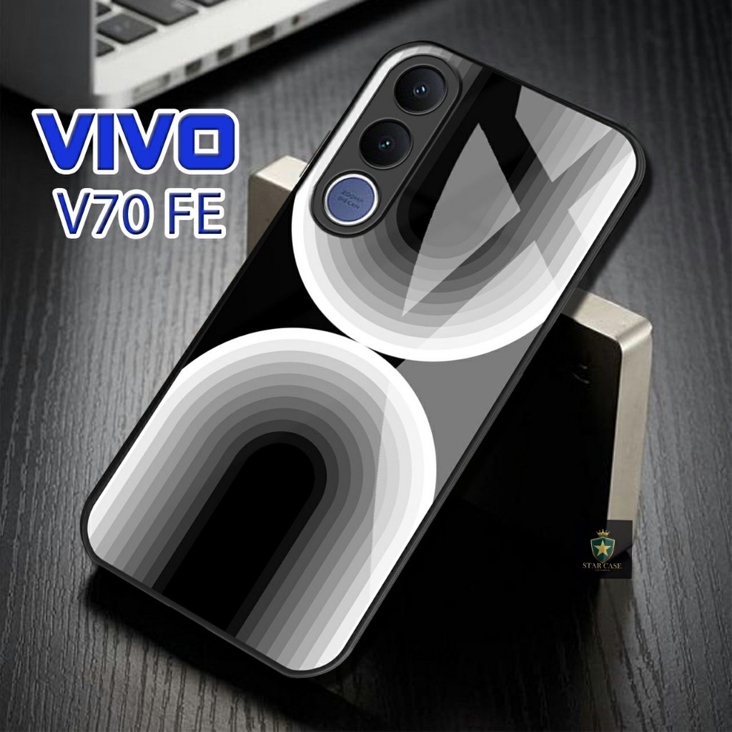 Softcase แก้ว Hp Terbaru Vivo V70 FE 2026 ซิลิโคน Hp พร้อมตัวป้องกันกล้อง เคสหรูหรา เคส Vivo STC1365